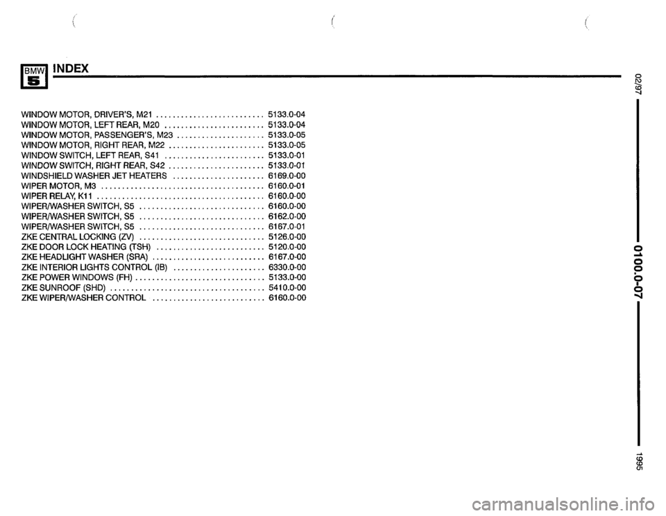 BMW 525it 1995 E34 Electrical Troubleshooting Manual 