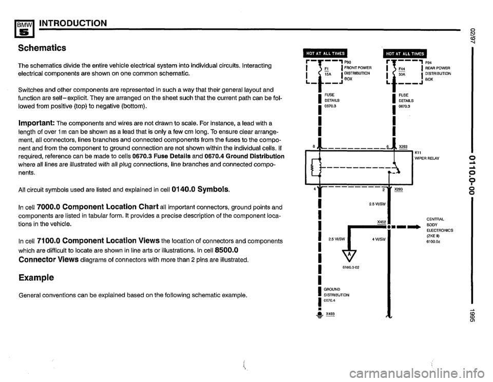 BMW 525it 1995 E34 Electrical Troubleshooting Manual 