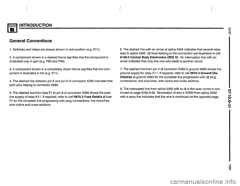 BMW 525it 1995 E34 Electrical Troubleshooting Manual 