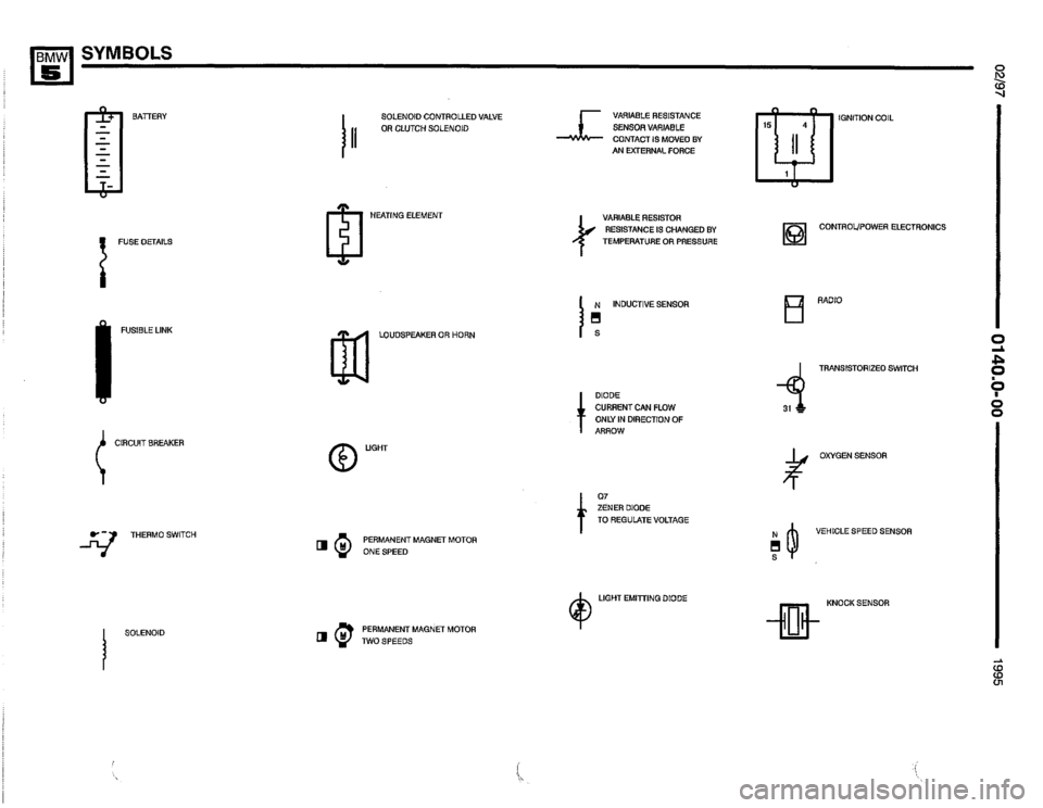 BMW 525it 1995 E34 Electrical Troubleshooting Manual 