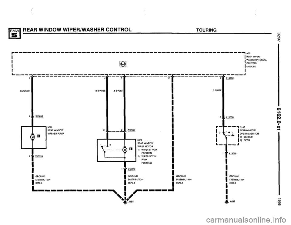 BMW 540i 1995 E34 Electrical Troubleshooting Manual 