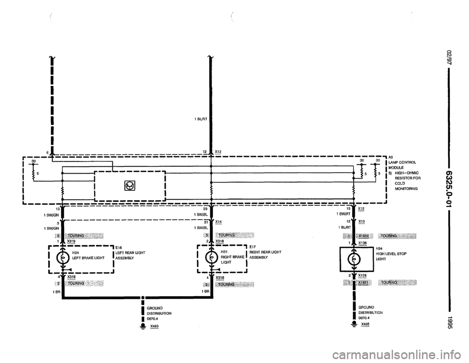 BMW 525i 1995 E34 Electrical Troubleshooting Manual 