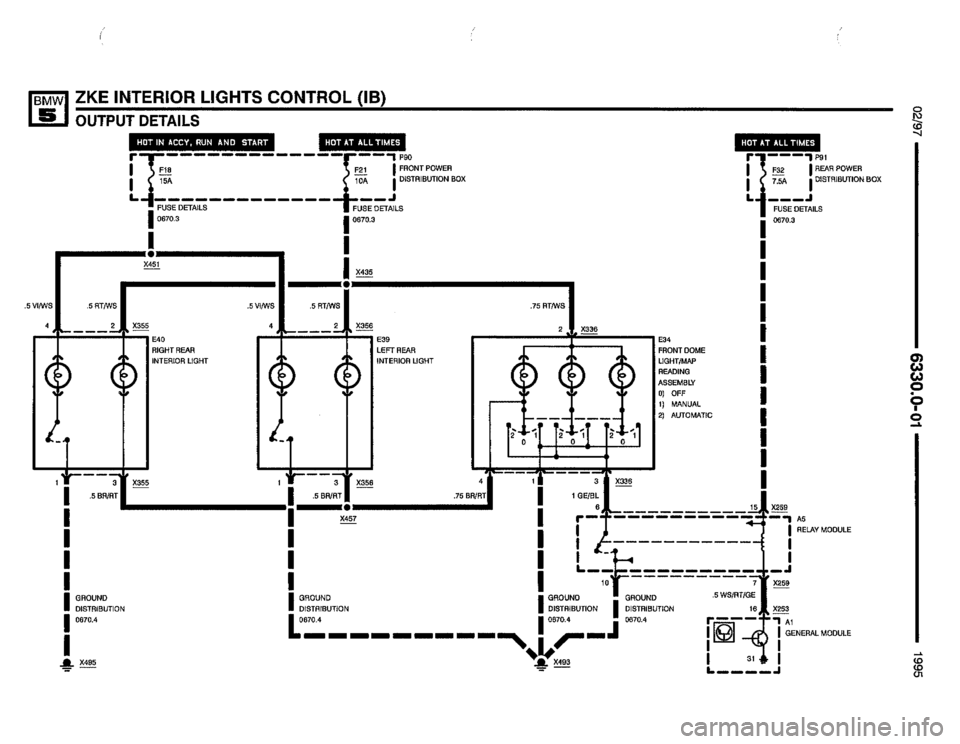 BMW 525i 1995 E34 Electrical Troubleshooting Manual 