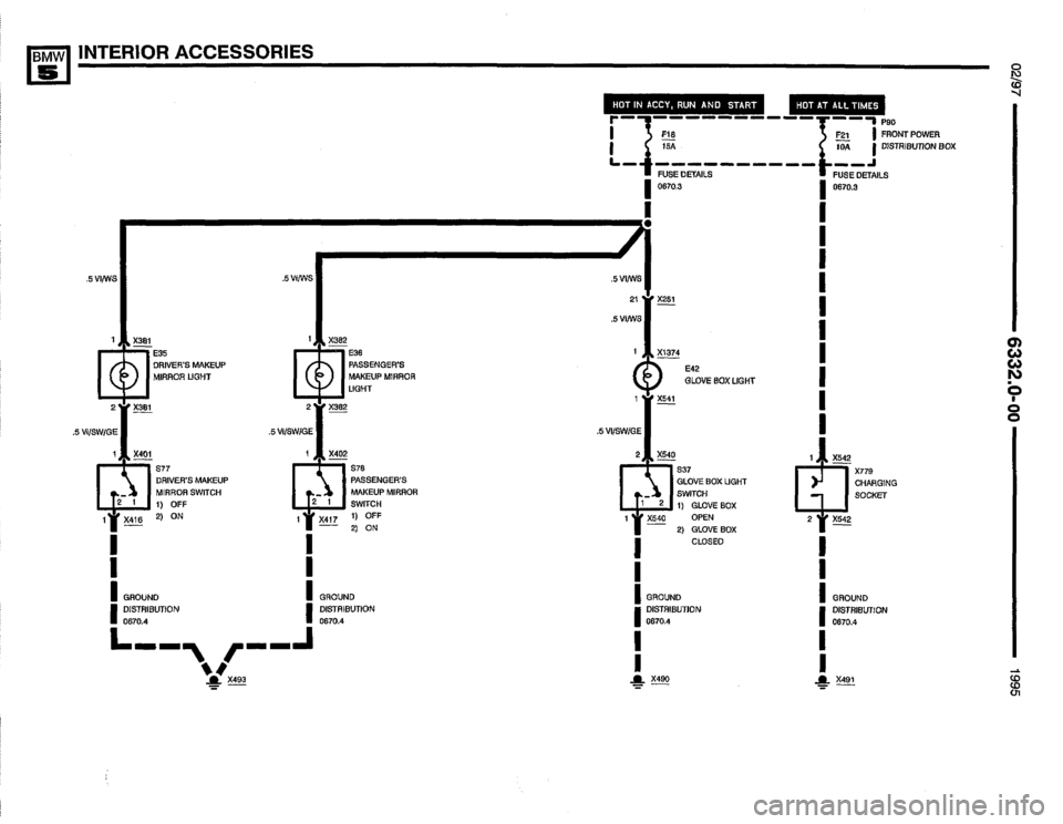 BMW 525i 1995 E34 Electrical Troubleshooting Manual 