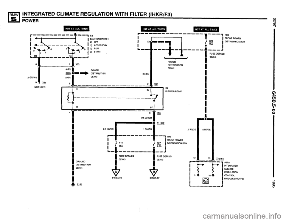 BMW 530i 1995 E34 Electrical Troubleshooting Manual 