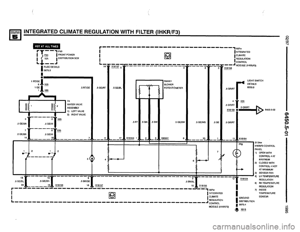 BMW 530i 1995 E34 Electrical Troubleshooting Manual 
