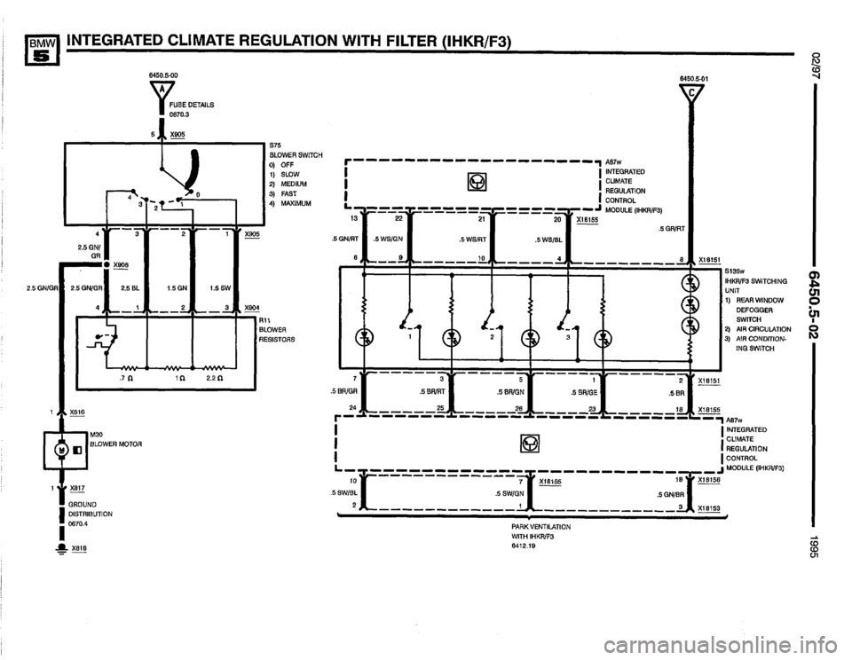 BMW 530i 1995 E34 Electrical Troubleshooting Manual 