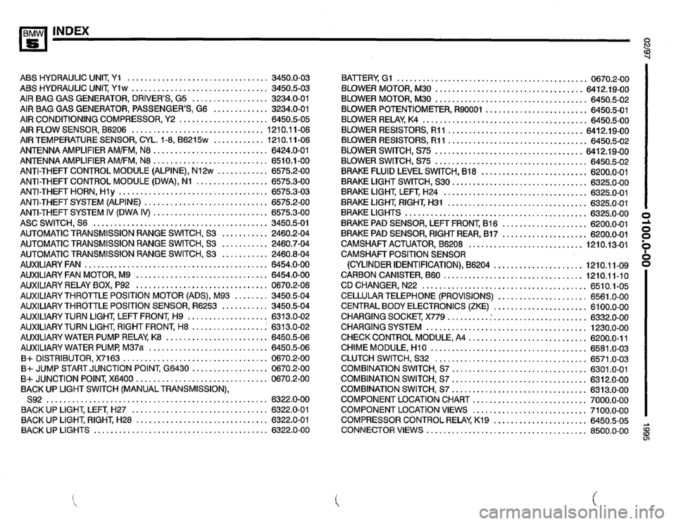 BMW 540i 1995 E34 Electrical Troubleshooting Manual 