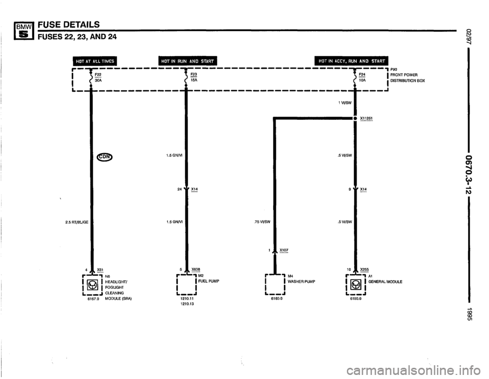 BMW 525it 1995 E34 Electrical Troubleshooting Manual 