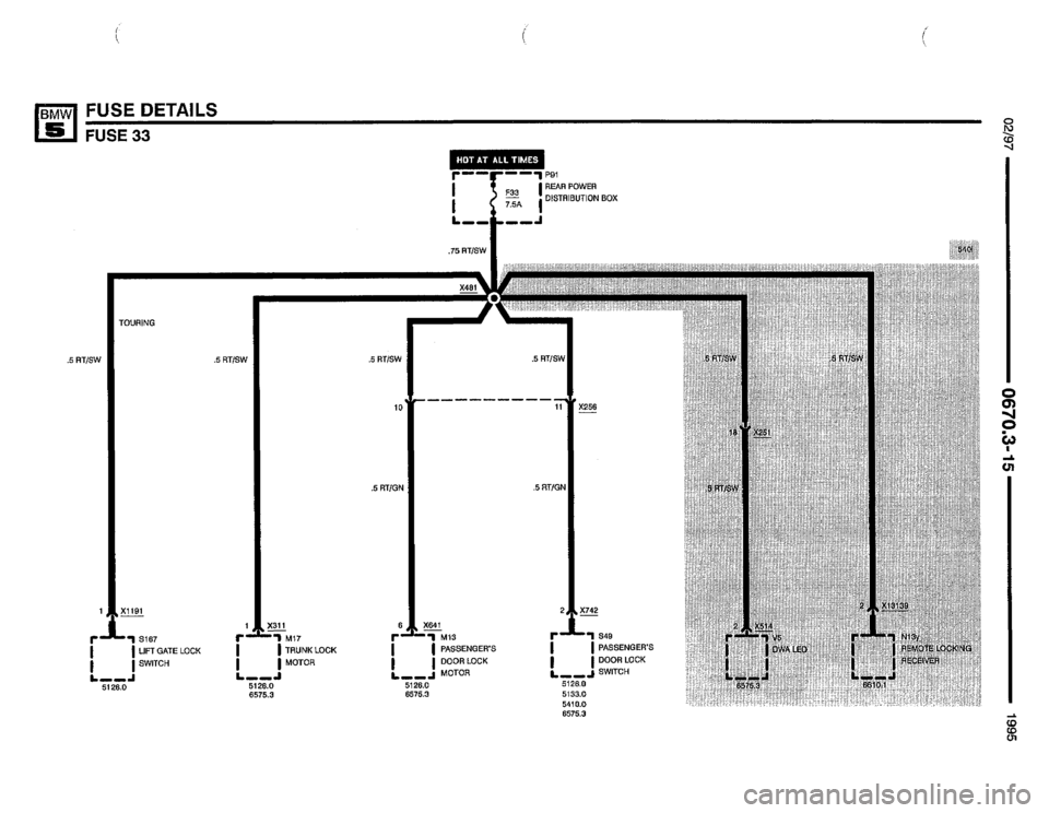 BMW 525it 1995 E34 Electrical Troubleshooting Manual 