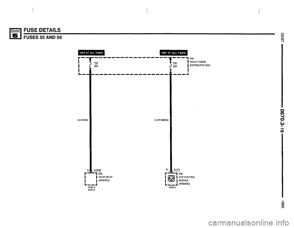 BMW 525it 1995 E34 Electrical Troubleshooting Manual 