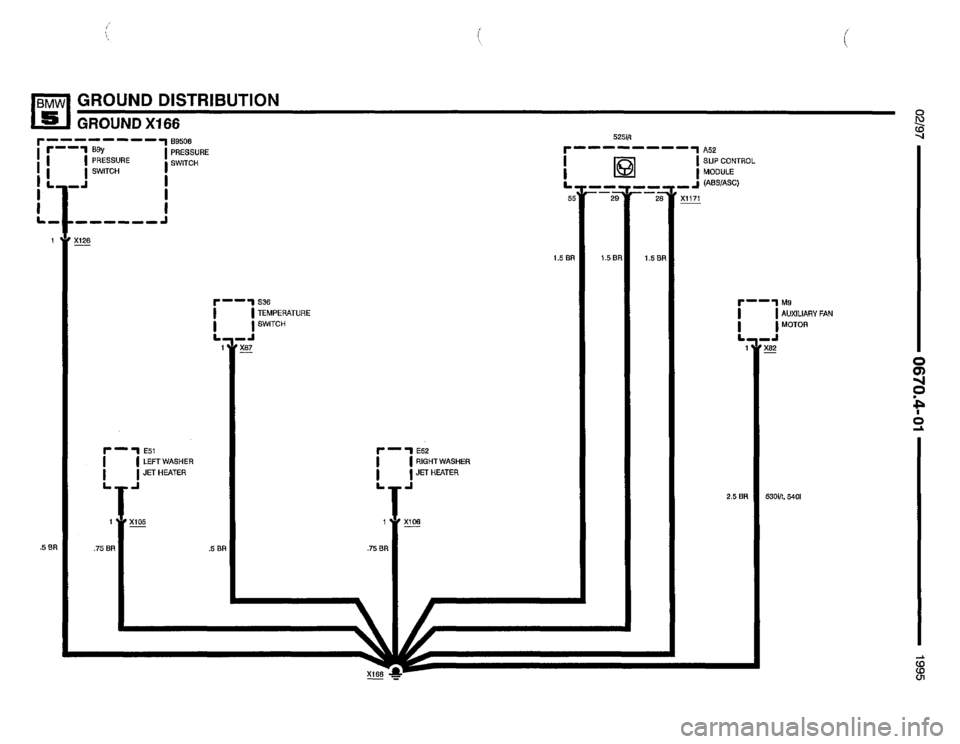 BMW 525it 1995 E34 Electrical Troubleshooting Manual 