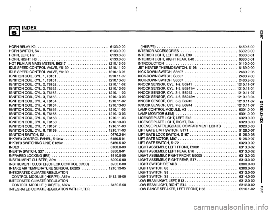 BMW 530i 1995 E34 Electrical Troubleshooting Manual 