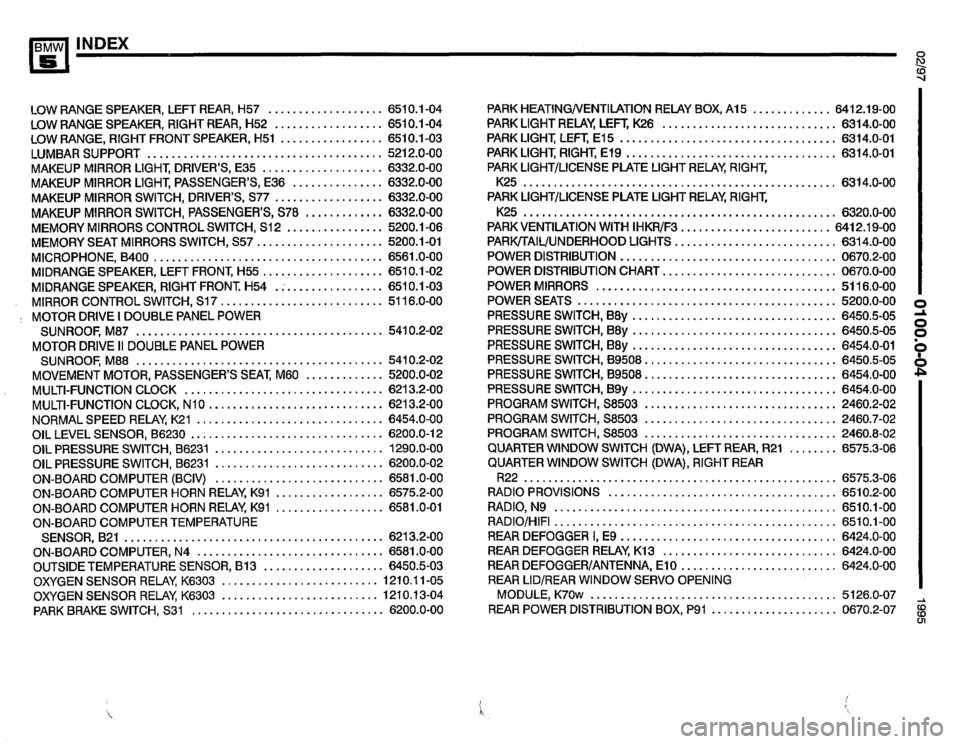 BMW 540i 1995 E34 Electrical Troubleshooting Manual 