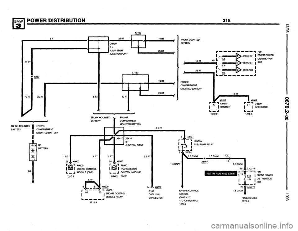 BMW 325i 1993 E36 Electrical Troubleshooting Manual 