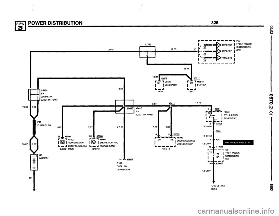 BMW 325is 1993 E36 Electrical Troubleshooting Manual 