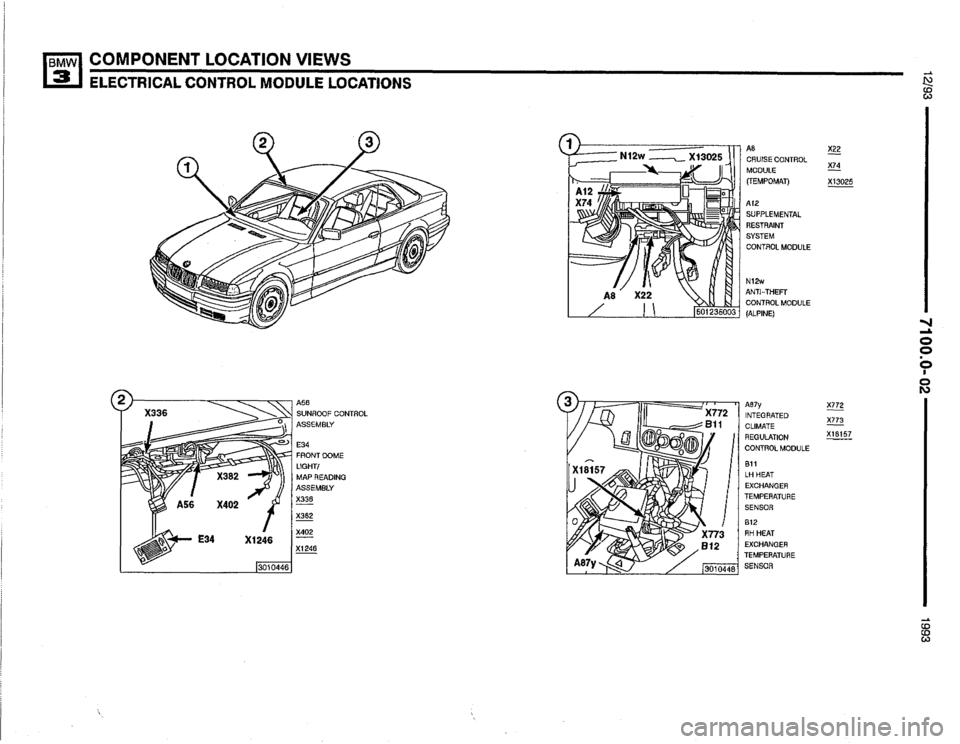 BMW 325is 1993 E36 Electrical Troubleshooting Manual 