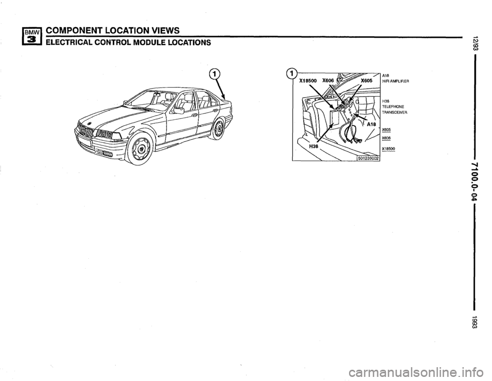 BMW 325is 1993 E36 Electrical Troubleshooting Manual 