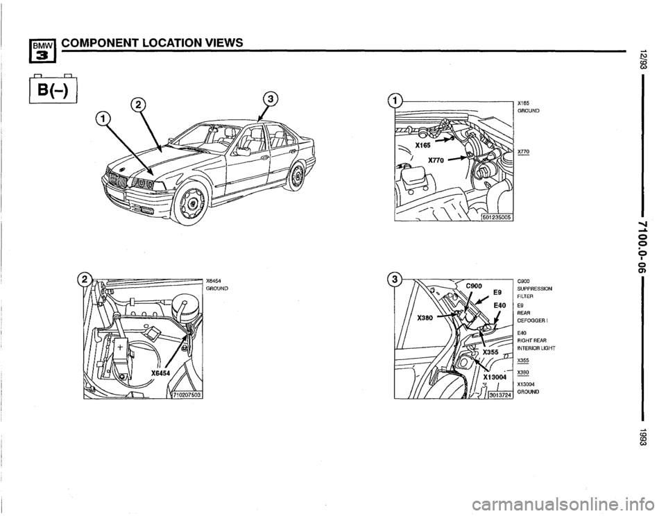 BMW 325is 1993 E36 Electrical Troubleshooting Manual 