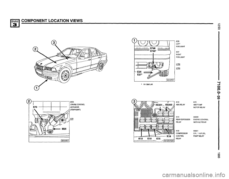 BMW 325is 1993 E36 Electrical Troubleshooting Manual 