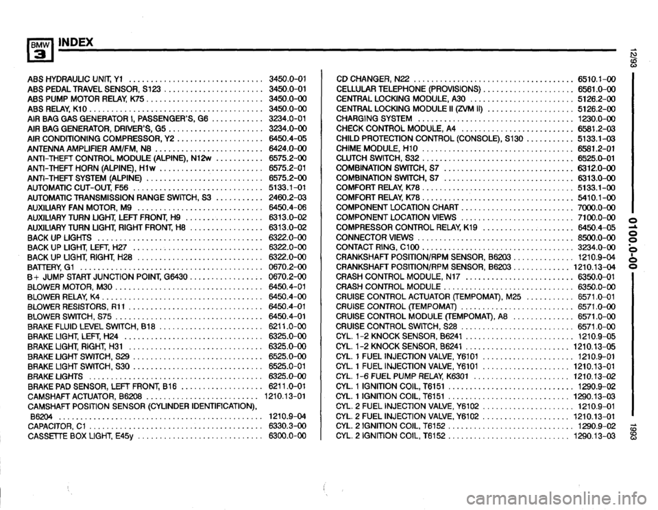 BMW 325is 1993 E36 Electrical Troubleshooting Manual 