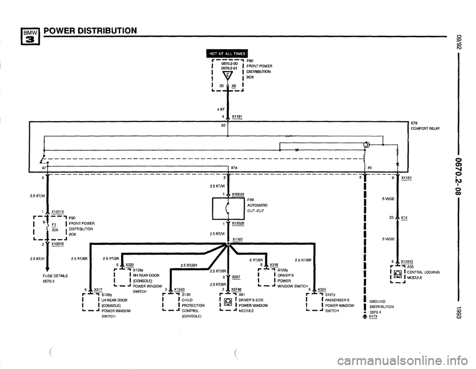 BMW 325i 1993 E36 Electrical Troubleshooting Manual 