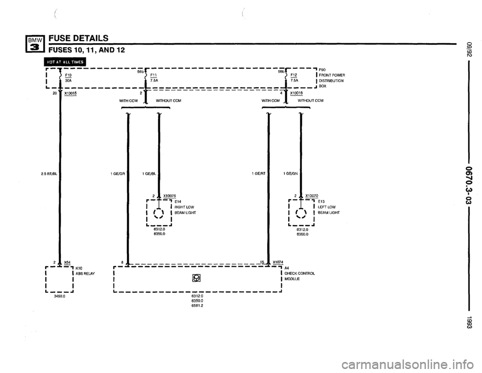 BMW 325is 1993 E36 Electrical Troubleshooting Manual 