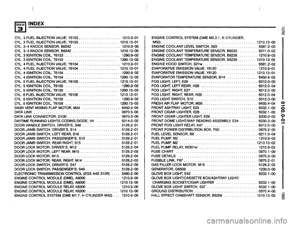 BMW 325is 1993 E36 Electrical Troubleshooting Manual 