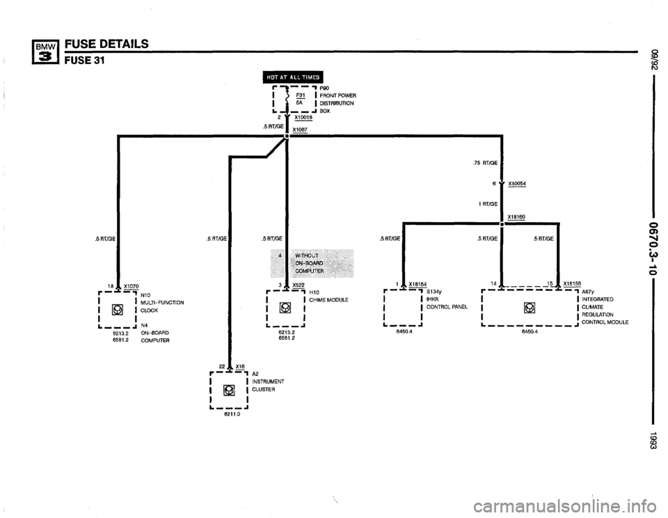 BMW 325i 1993 E36 Electrical Troubleshooting Manual 