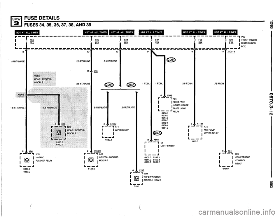 BMW 325is 1993 E36 Electrical Troubleshooting Manual 