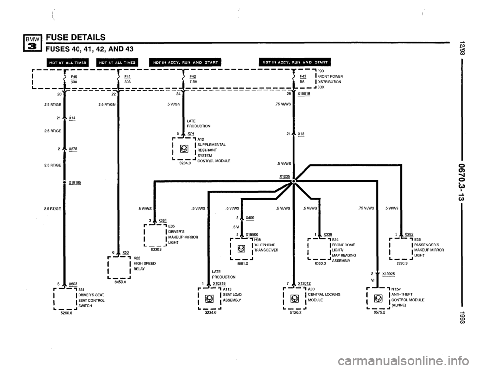 BMW 318is 1993 E36 Electrical Troubleshooting Manual 