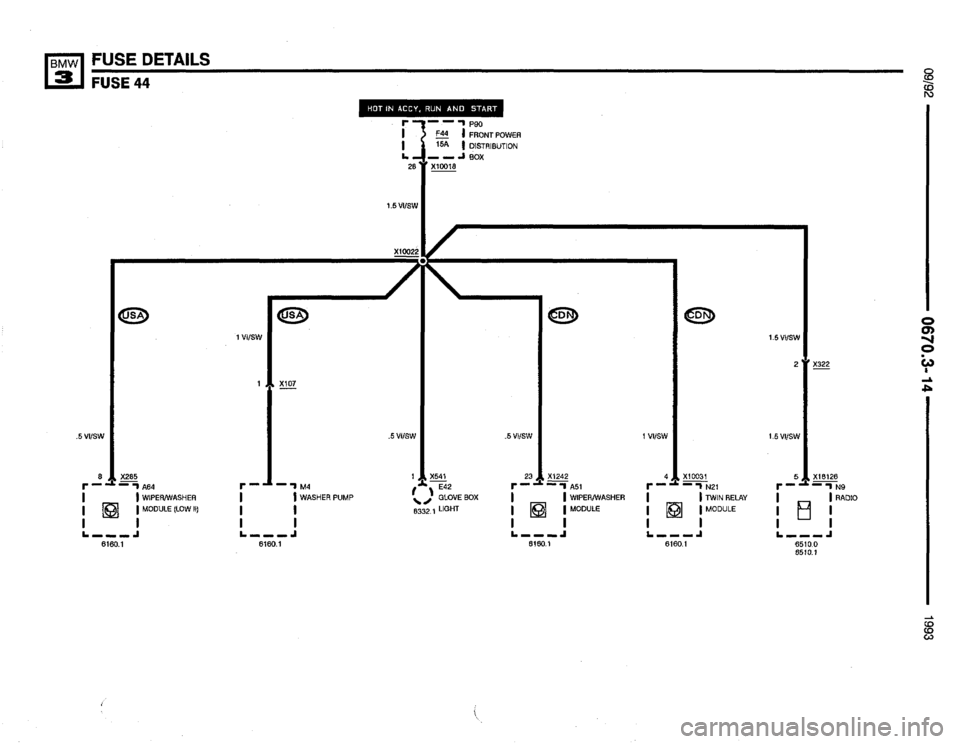 BMW 325i 1993 E36 Electrical Troubleshooting Manual 