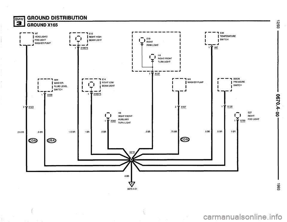 BMW 325i 1993 E36 Electrical Troubleshooting Manual 