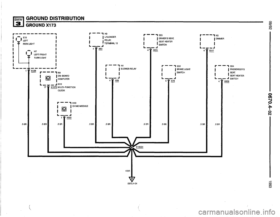 BMW 325i 1993 E36 Electrical Troubleshooting Manual 