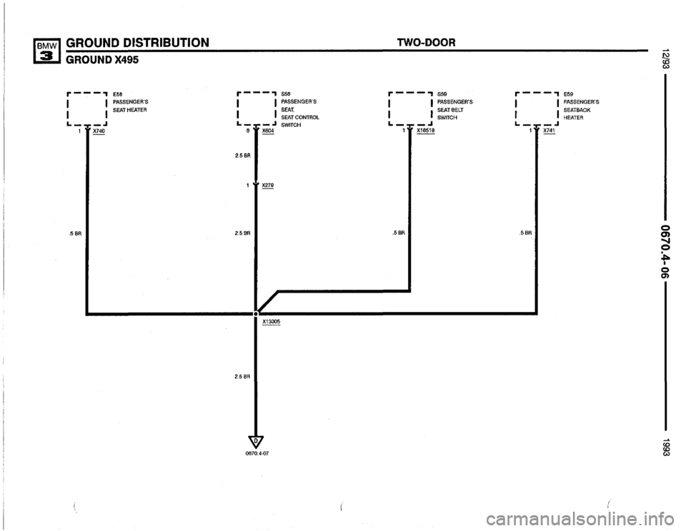 BMW 325i 1993 E36 Electrical Troubleshooting Manual 