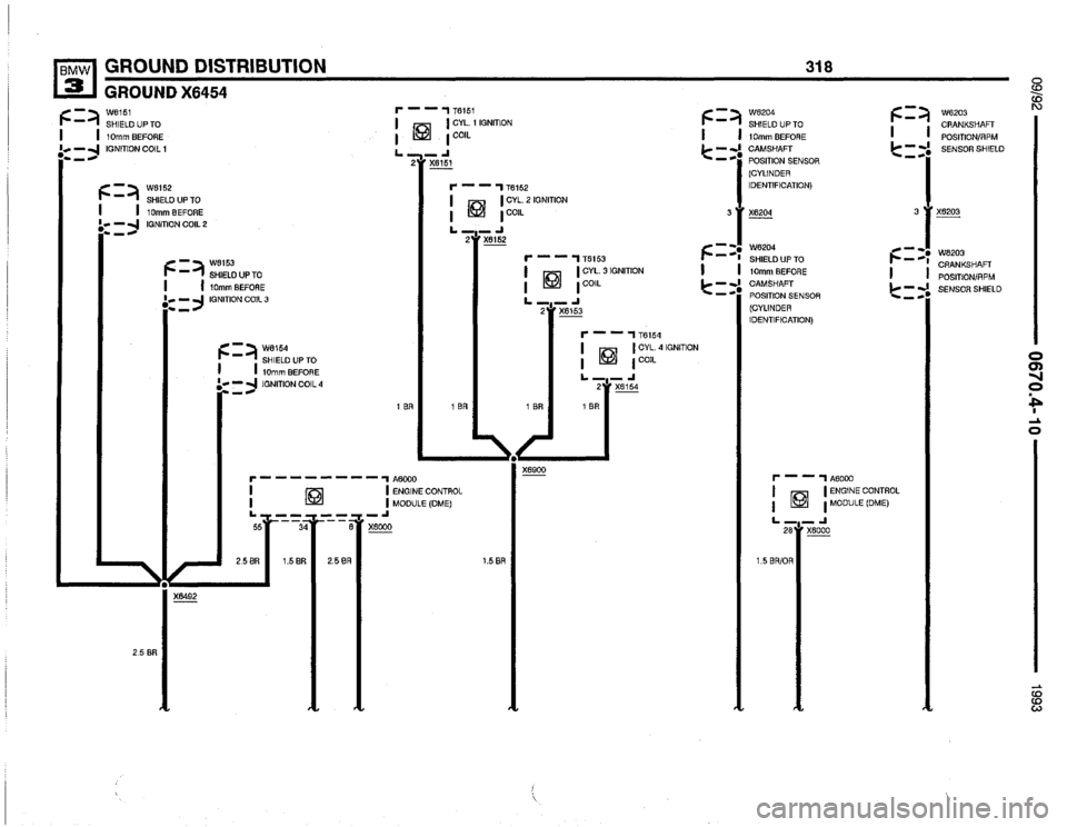 BMW 325i 1993 E36 Electrical Troubleshooting Manual 