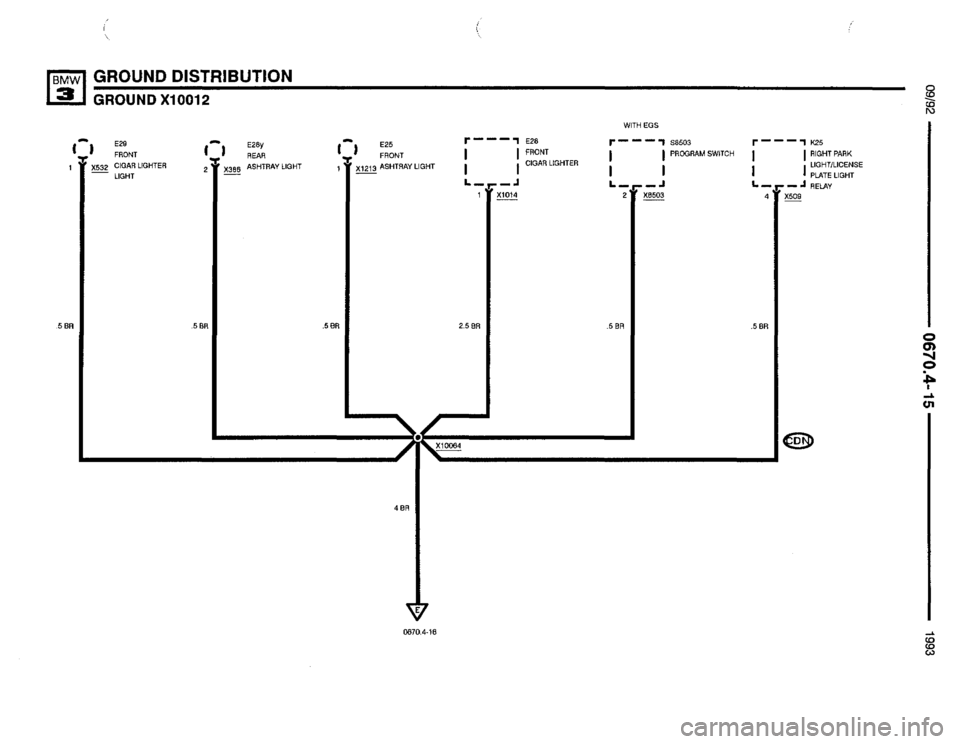 BMW 325i 1993 E36 Electrical Troubleshooting Manual 