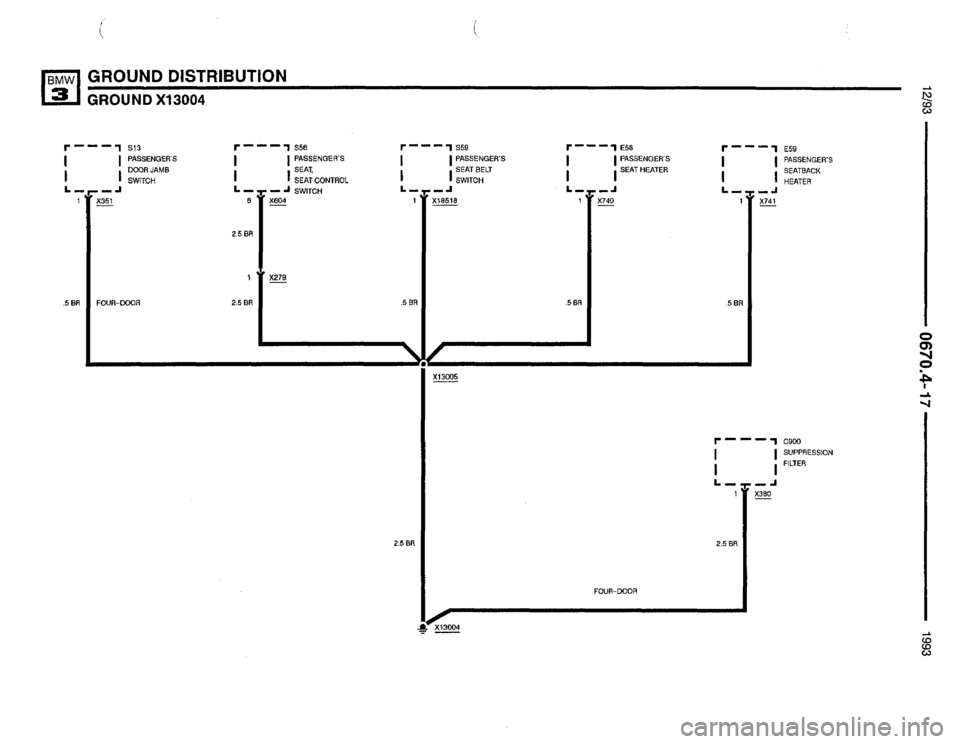 BMW 325i 1993 E36 Electrical Troubleshooting Manual 