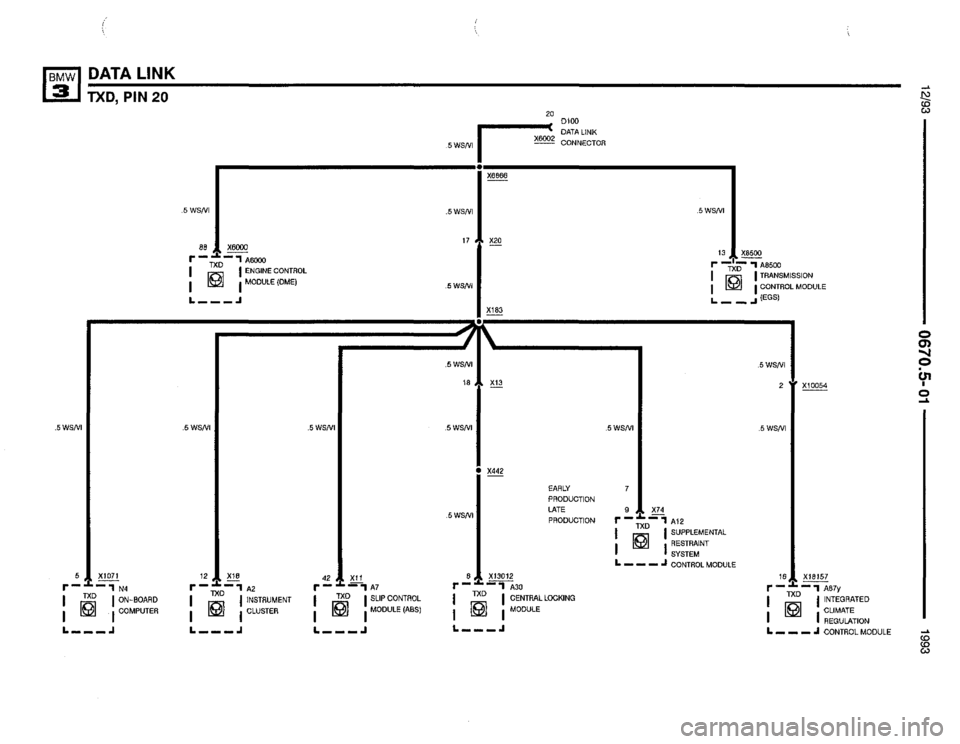 BMW 325i 1993 E36 Electrical Troubleshooting Manual 