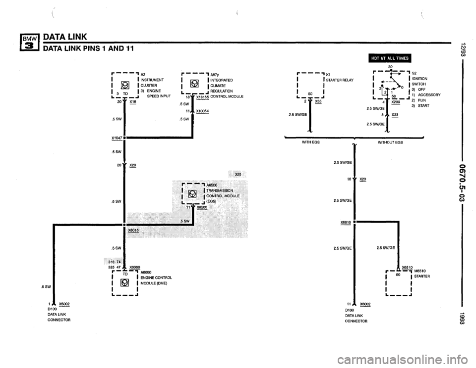 BMW 325i 1993 E36 Electrical Troubleshooting Manual 