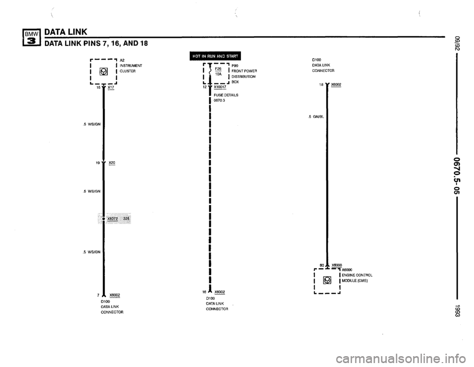 BMW 325i 1993 E36 Electrical Troubleshooting Manual 