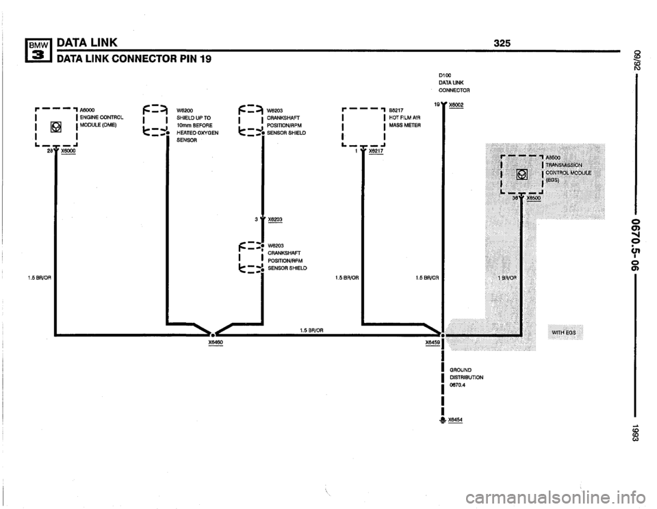 BMW 325i 1993 E36 Electrical Troubleshooting Manual 