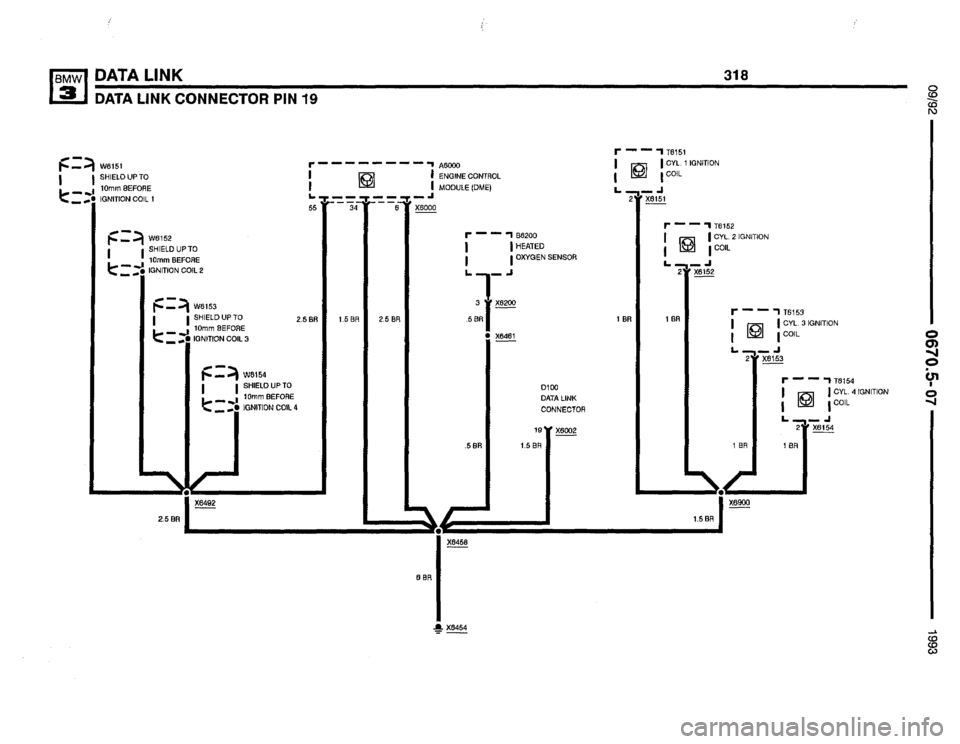 BMW 325i 1993 E36 Electrical Troubleshooting Manual 