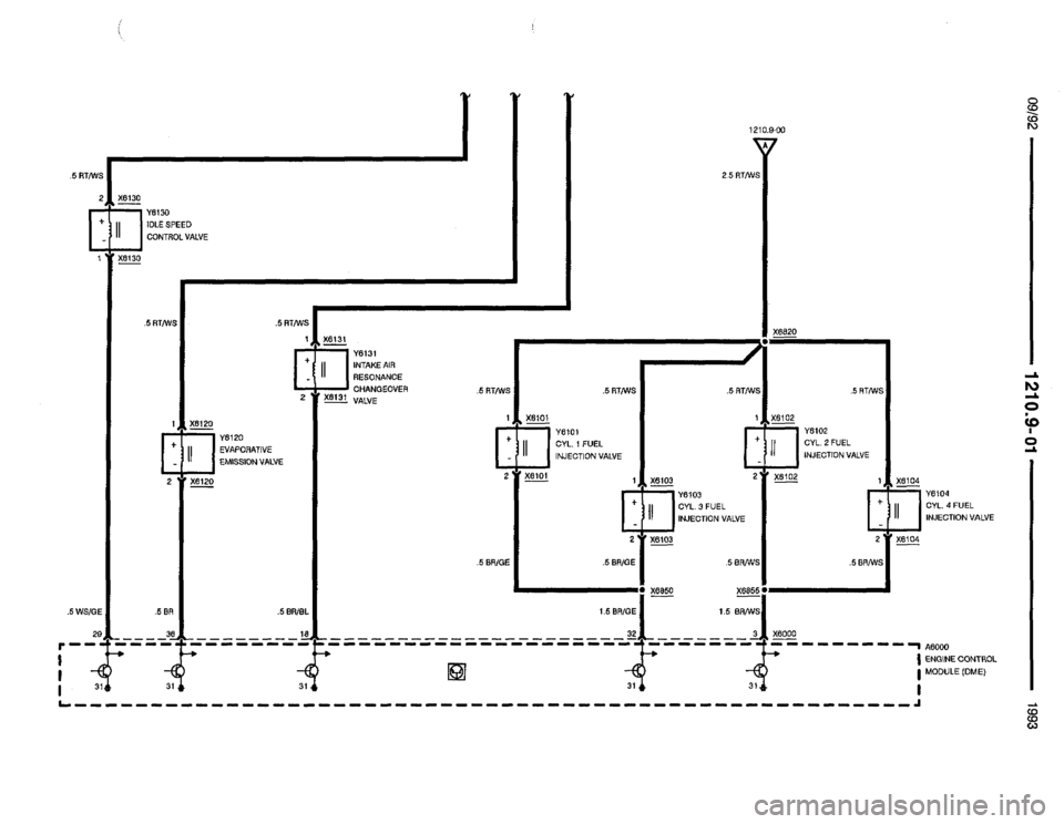 BMW 325i 1993 E36 Electrical Troubleshooting Manual 