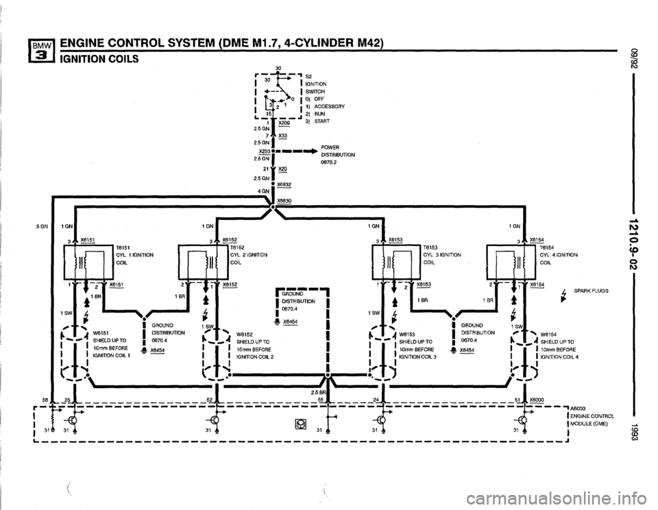 BMW 325i 1993 E36 Electrical Troubleshooting Manual 