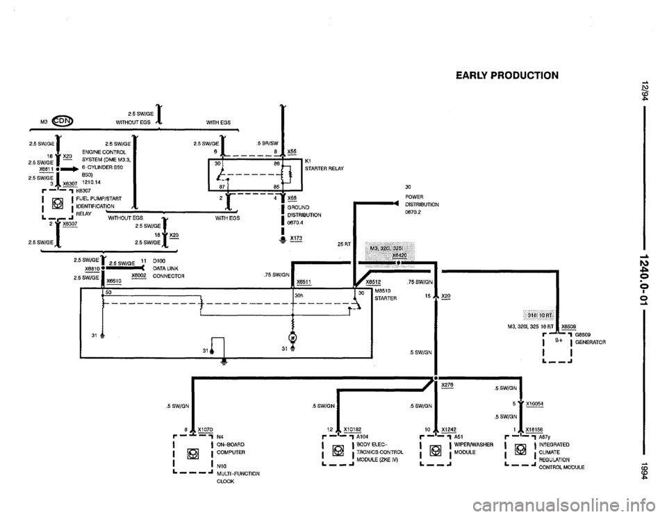 BMW 325i 1994 E36 Electrical Troubleshooting Manual (435 Pages), Page