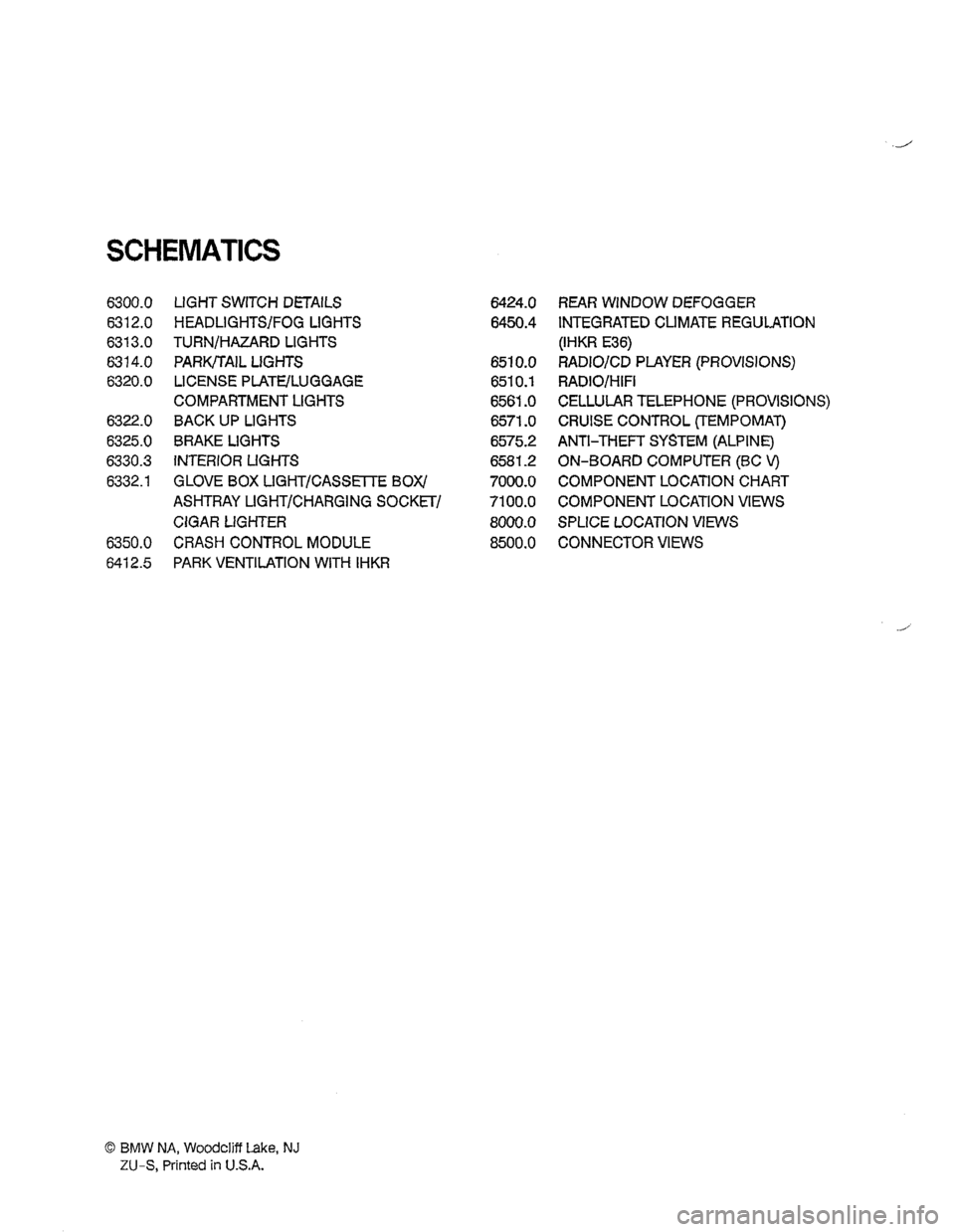 BMW M3 1994 E36 Electrical Troubleshooting Manual 