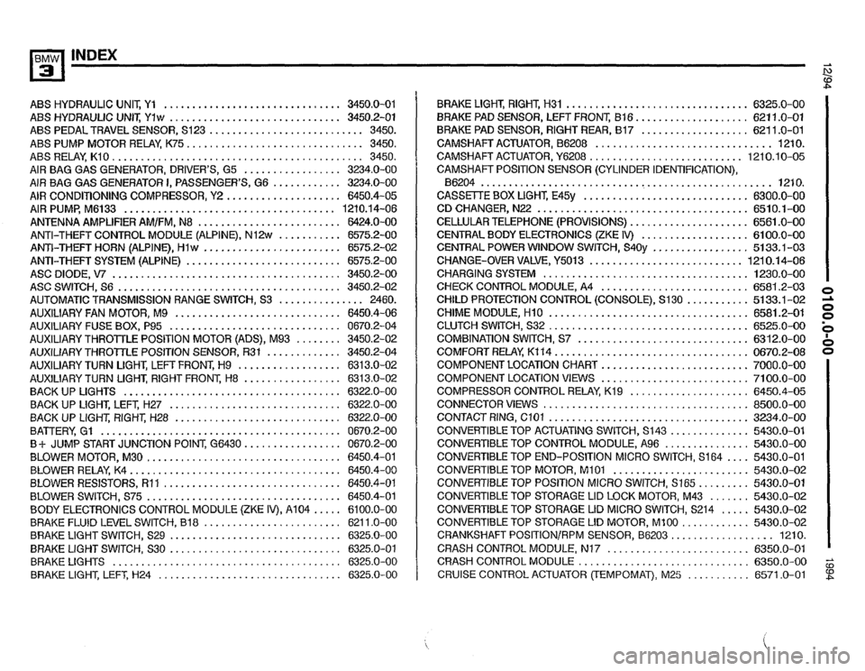 BMW M3 1994 E36 Electrical Troubleshooting Manual 