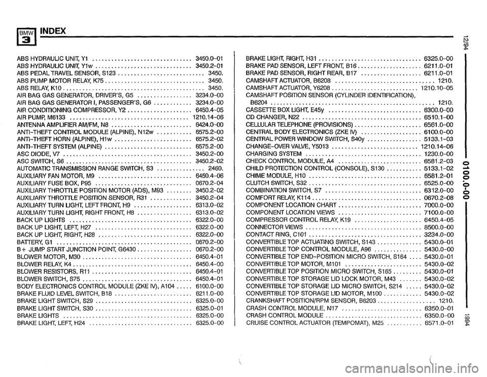 BMW 320i 1994 E36 Electrical Troubleshooting Manual 