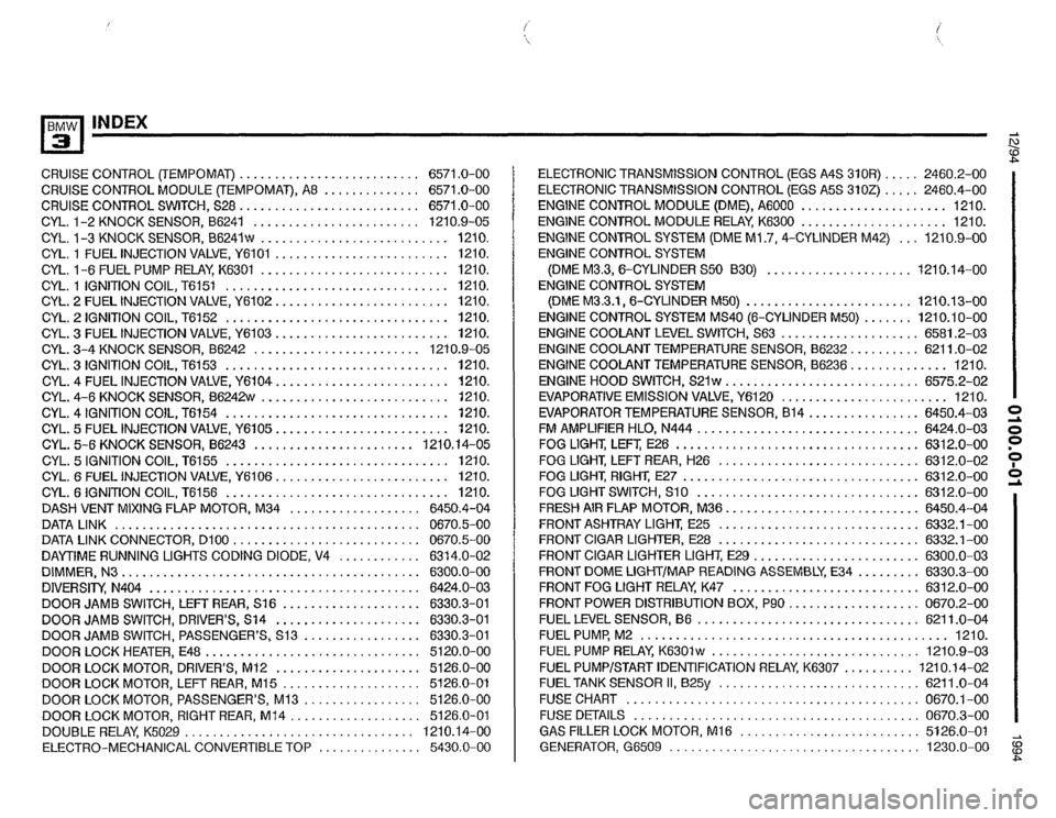 BMW M3 1994 E36 Electrical Troubleshooting Manual 